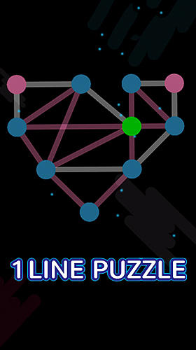 Ladda ner 1Line puzzle: Mania brain trainer: Android Puzzle spel till mobilen och surfplatta.