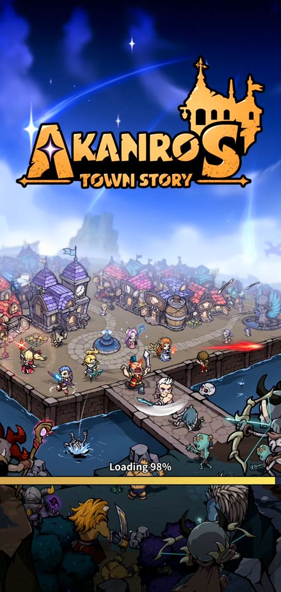 Ladda ner Akanros Town Story: Android Building spel till mobilen och surfplatta.