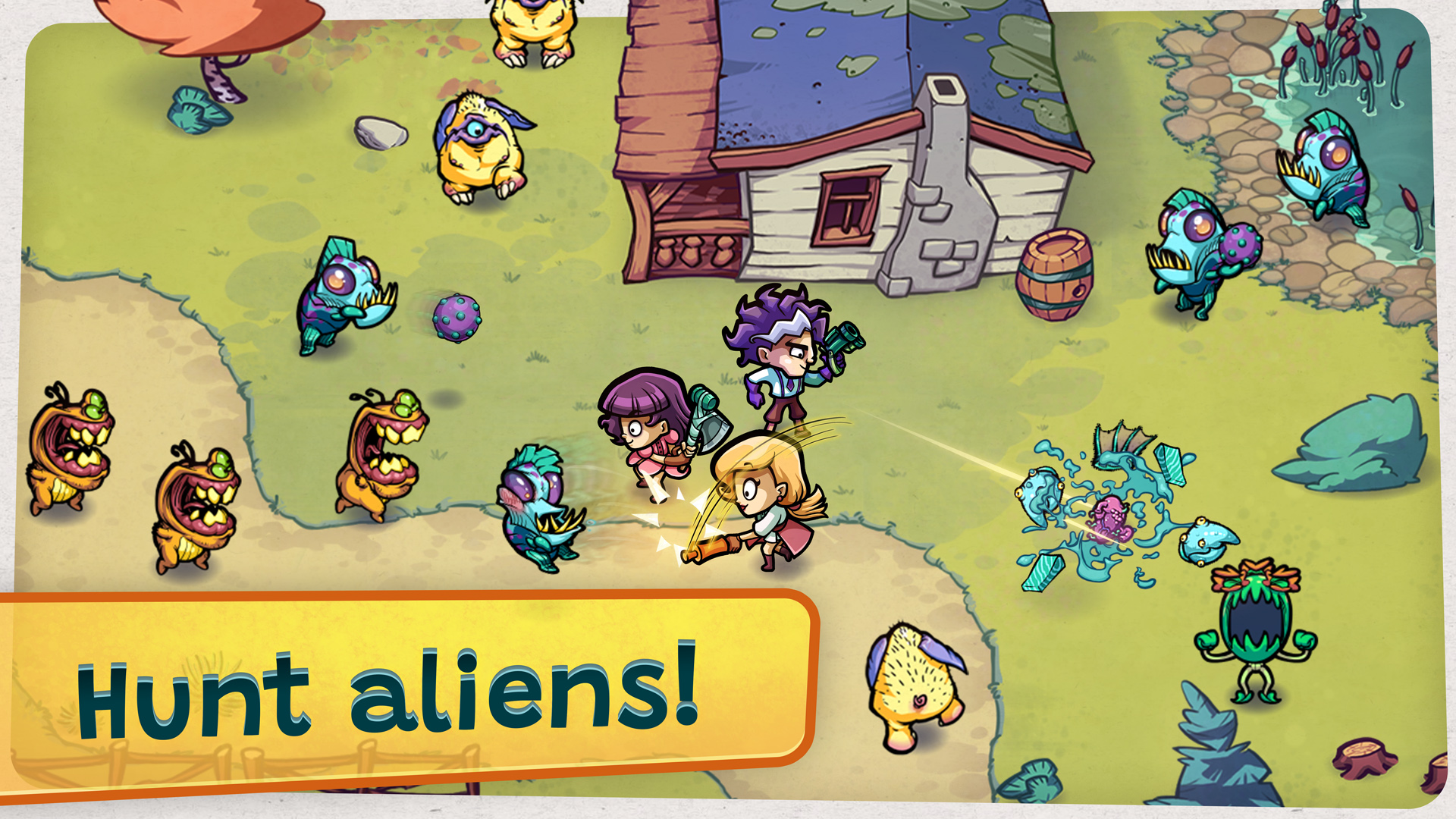Ladda ner Alien Food Invasion: Android  spel till mobilen och surfplatta.