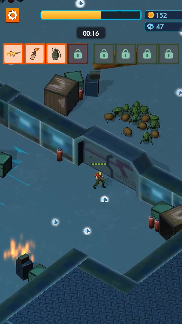 Ladda ner Alien Survivor: Android Top-down shooters spel till mobilen och surfplatta.