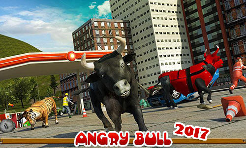 Ladda ner Angry bull 2017: Android Animals spel till mobilen och surfplatta.