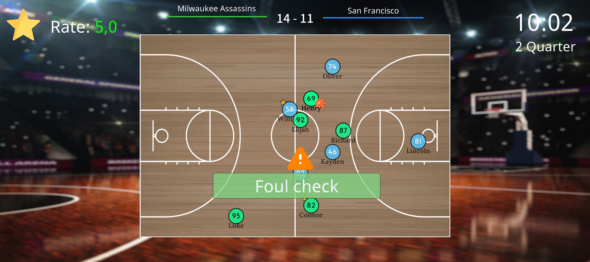 Ladda ner Basketball Referee Simulator: Android Management spel till mobilen och surfplatta.