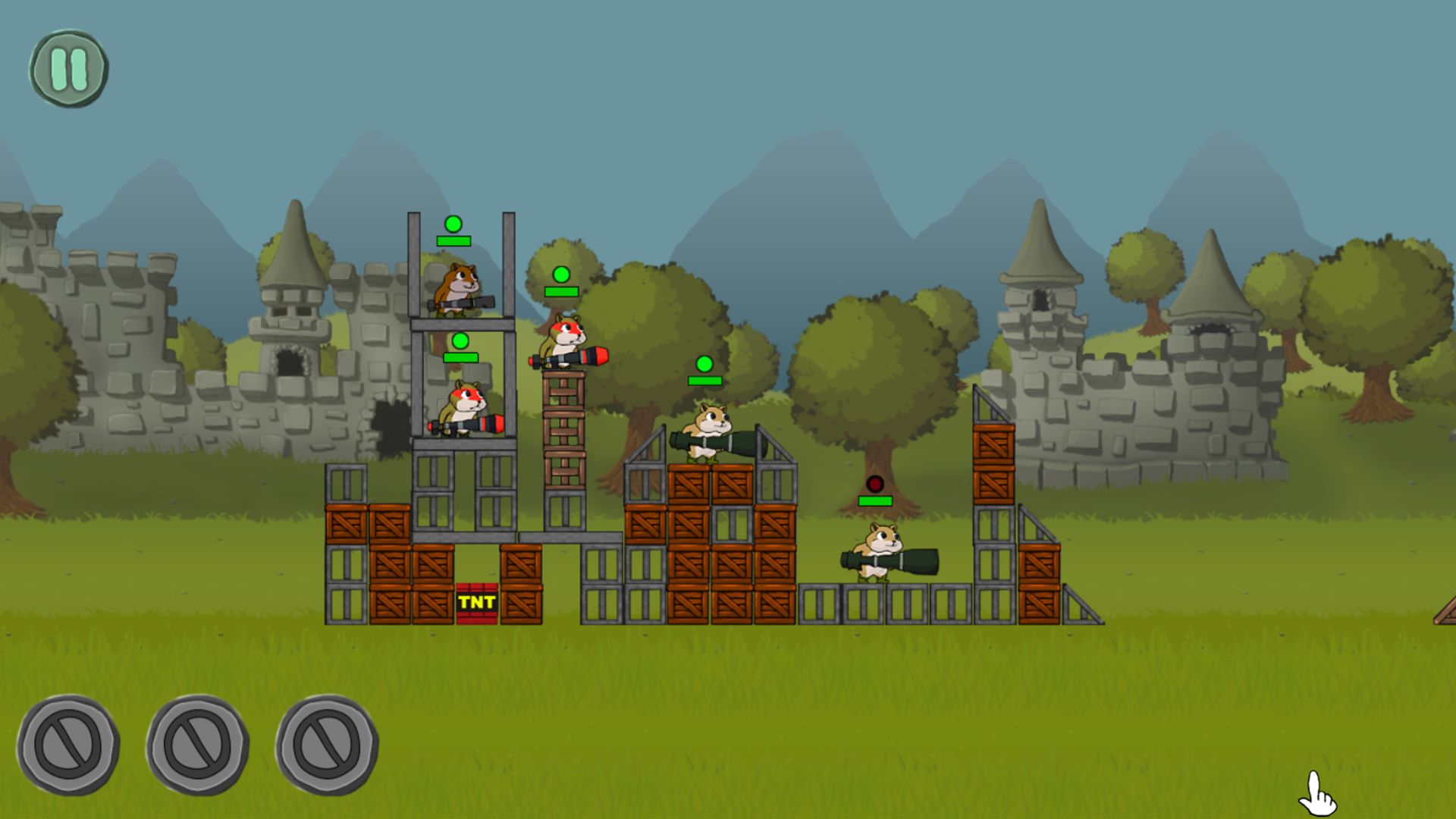Ladda ner Battle Hamsters: Line defense: Android Artillery spel till mobilen och surfplatta.