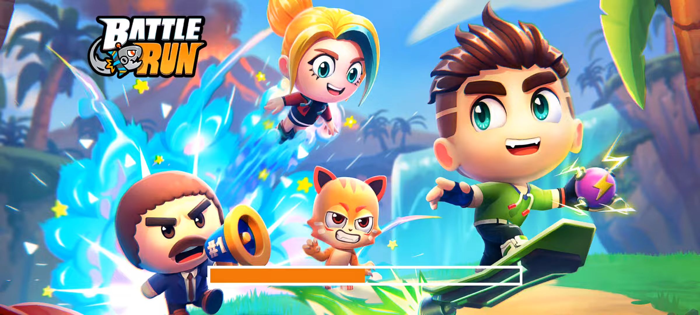 Ladda ner Battle Run: Multiplayer Racing: Android Arkadspel spel till mobilen och surfplatta.
