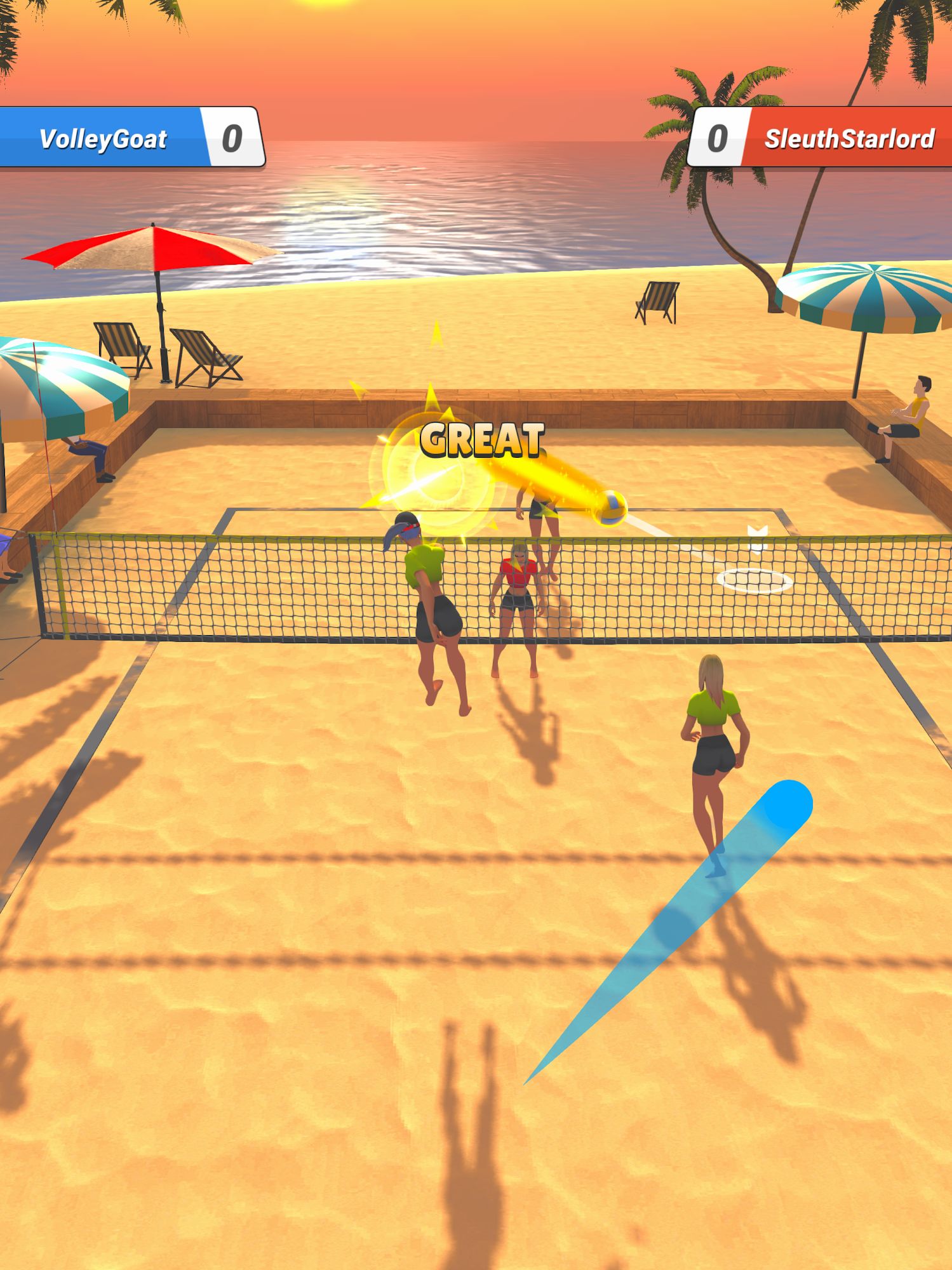 Ladda ner Beach Volley Clash: Android Sportspel spel till mobilen och surfplatta.