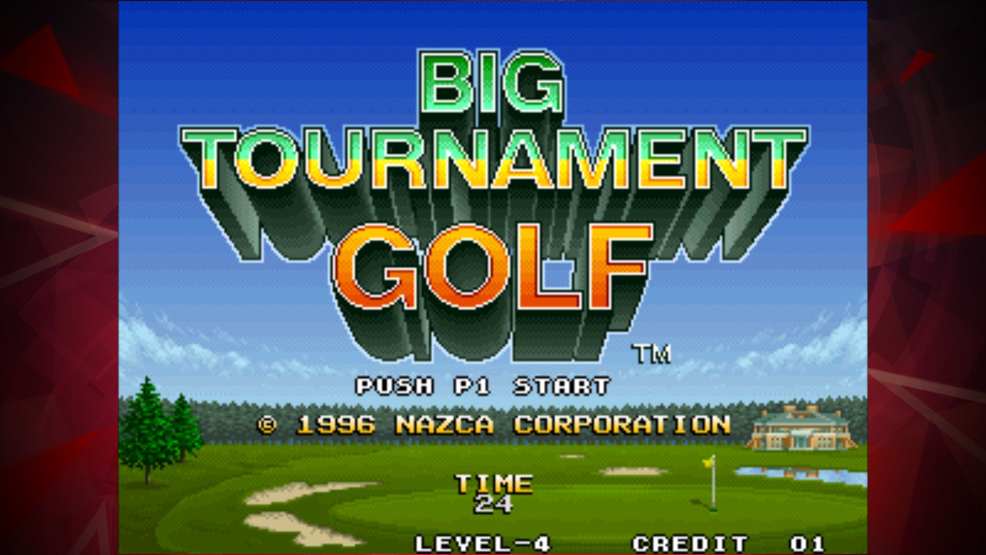Ladda ner BIG TOURNAMENT GOLF ACA NEOGEO: Android Pixel art spel till mobilen och surfplatta.