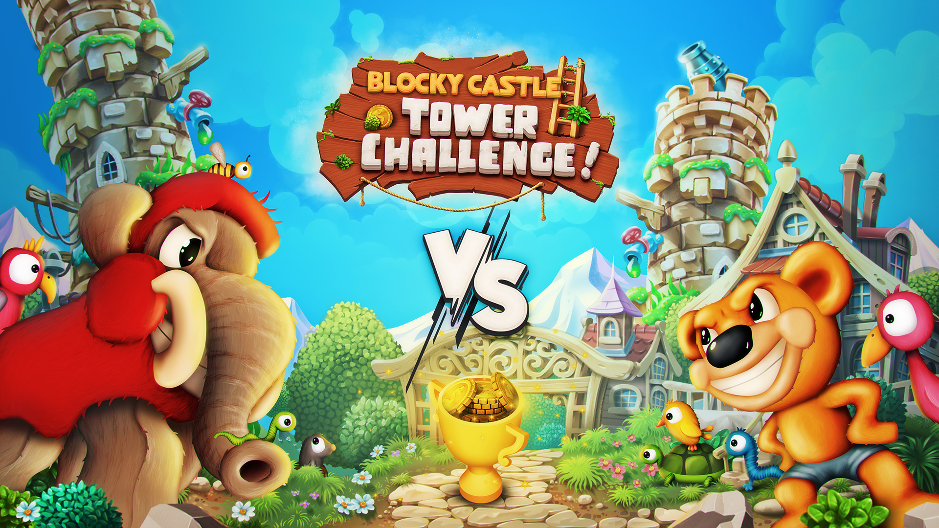 Ladda ner Blocky Castle: Tower Challenge: Android Jumping spel till mobilen och surfplatta.