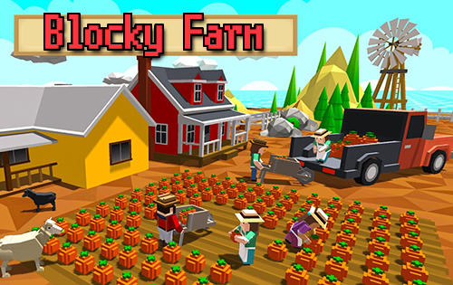 Ladda ner Blocky farm worker simulator: Android Pixel art spel till mobilen och surfplatta.