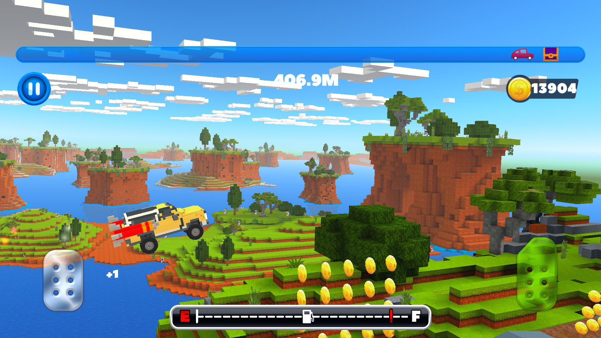 Ladda ner Blocky Rider: Roads Racing: Android Cars spel till mobilen och surfplatta.