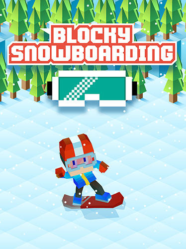 Ladda ner Blocky snowboarding: Android Pixel art spel till mobilen och surfplatta.
