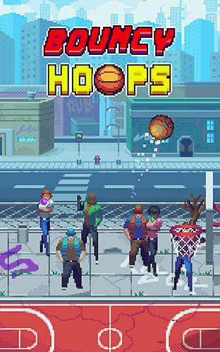 Ladda ner Bouncy hoops: Android Pixel art spel till mobilen och surfplatta.