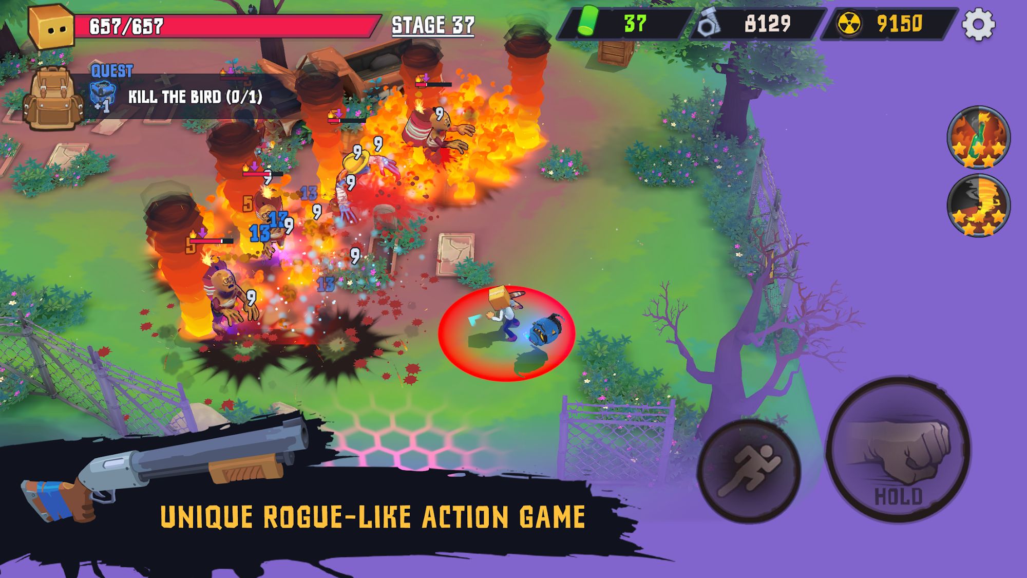 Ladda ner Box Head: Zombies Must Die!: Android Top-down shooters spel till mobilen och surfplatta.