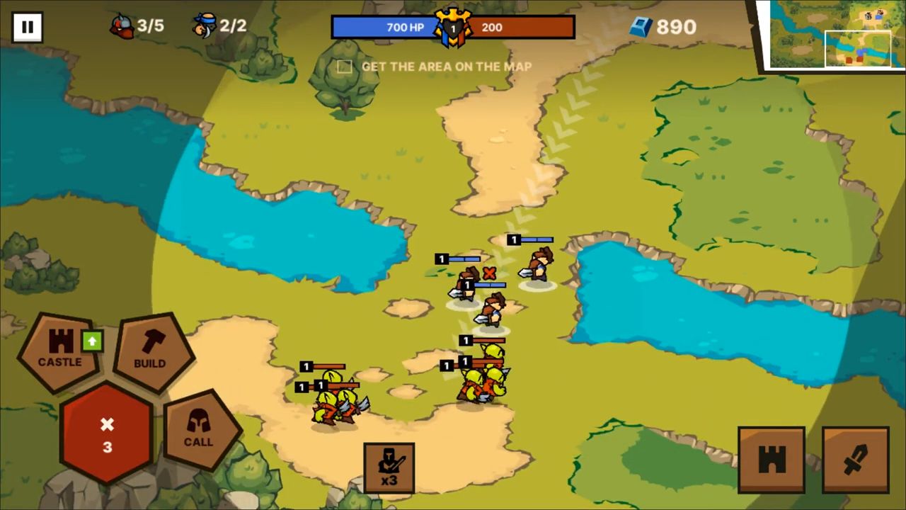 Ladda ner Castlelands - real-time classic RTS strategy game: Android Fantasy spel till mobilen och surfplatta.