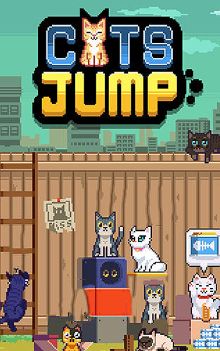 Ladda ner Cats jump!: Android Pixel art spel till mobilen och surfplatta.