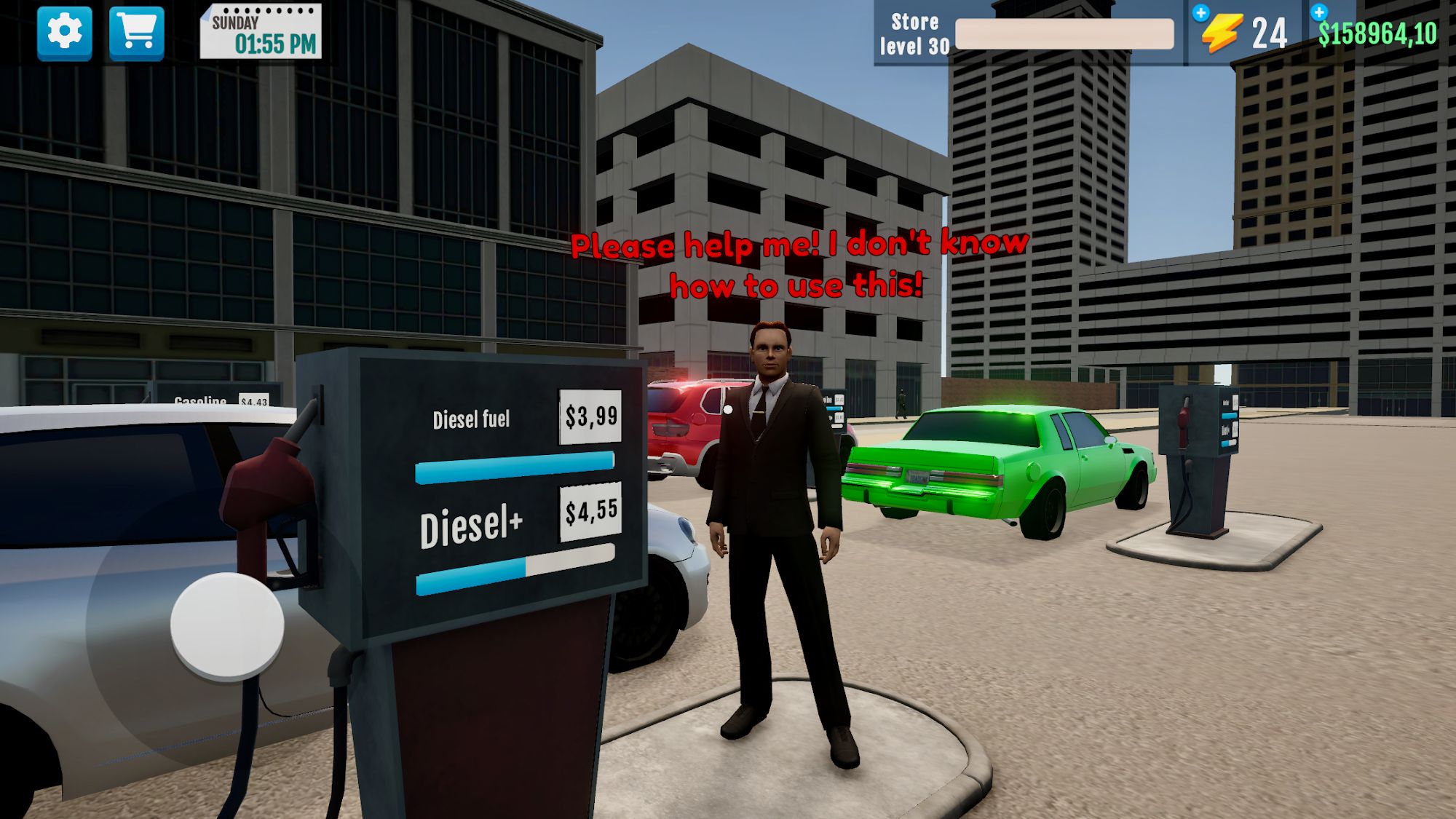 Ladda ner City Gas Station Simulator 3D: Android Simulering spel till mobilen och surfplatta.
