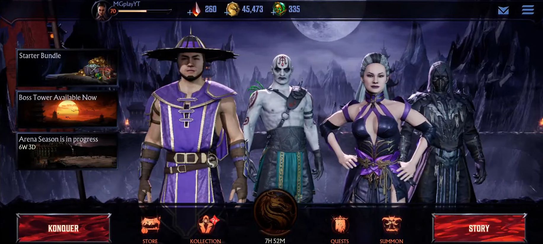 Ladda ner Mortal Kombat Onslaught: Android Strategy RPG spel till mobilen och surfplatta.