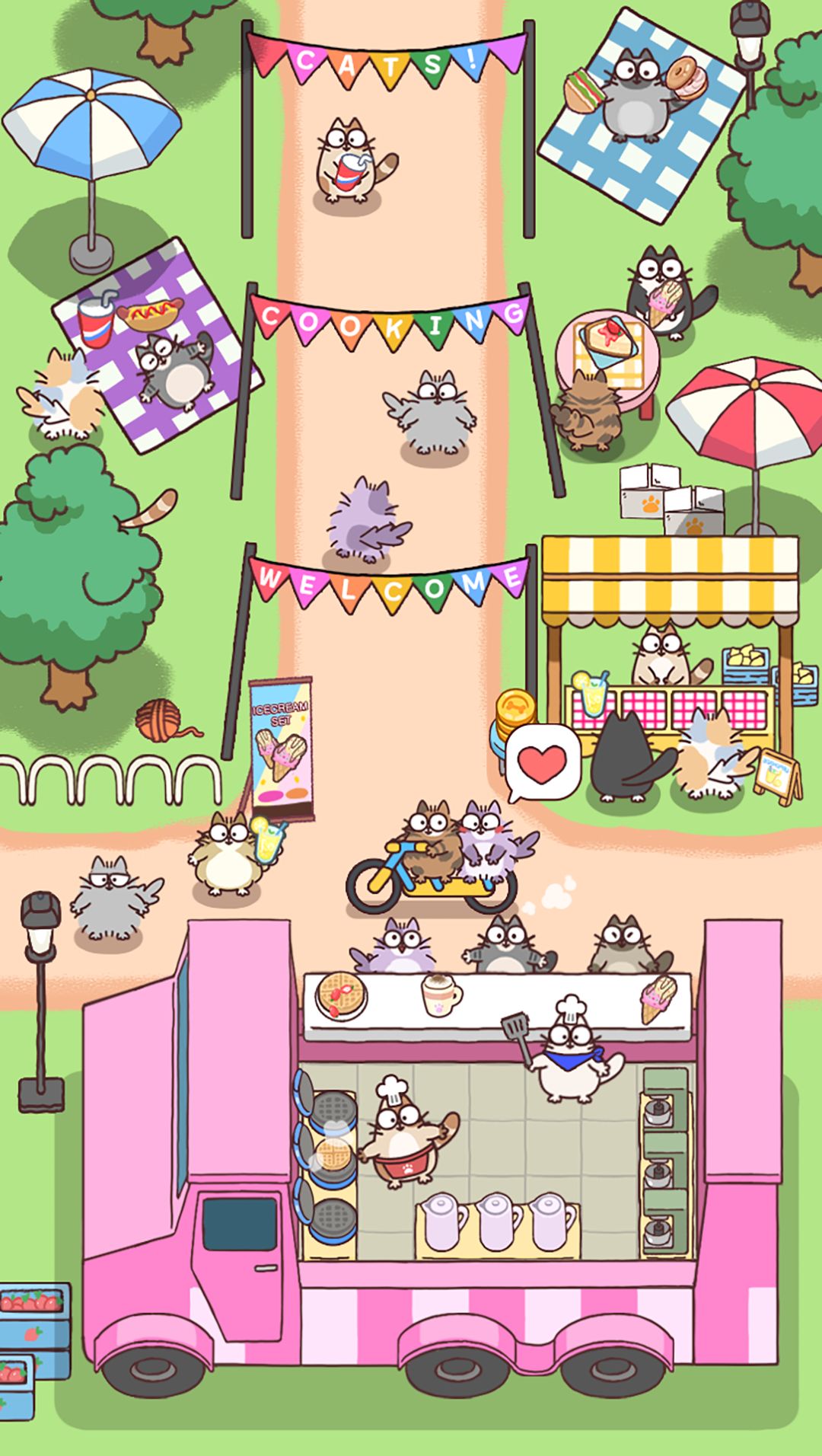 Ladda ner Cooking Cats: Idle Tycoon: Android Animals spel till mobilen och surfplatta.