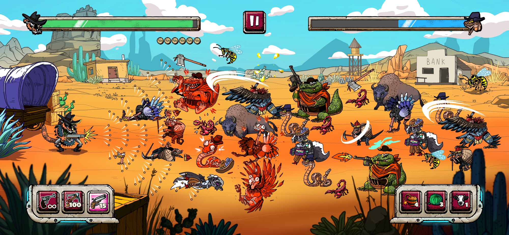 Ladda ner Cowboys Galaxy Adventures: Android Shooter spel till mobilen och surfplatta.