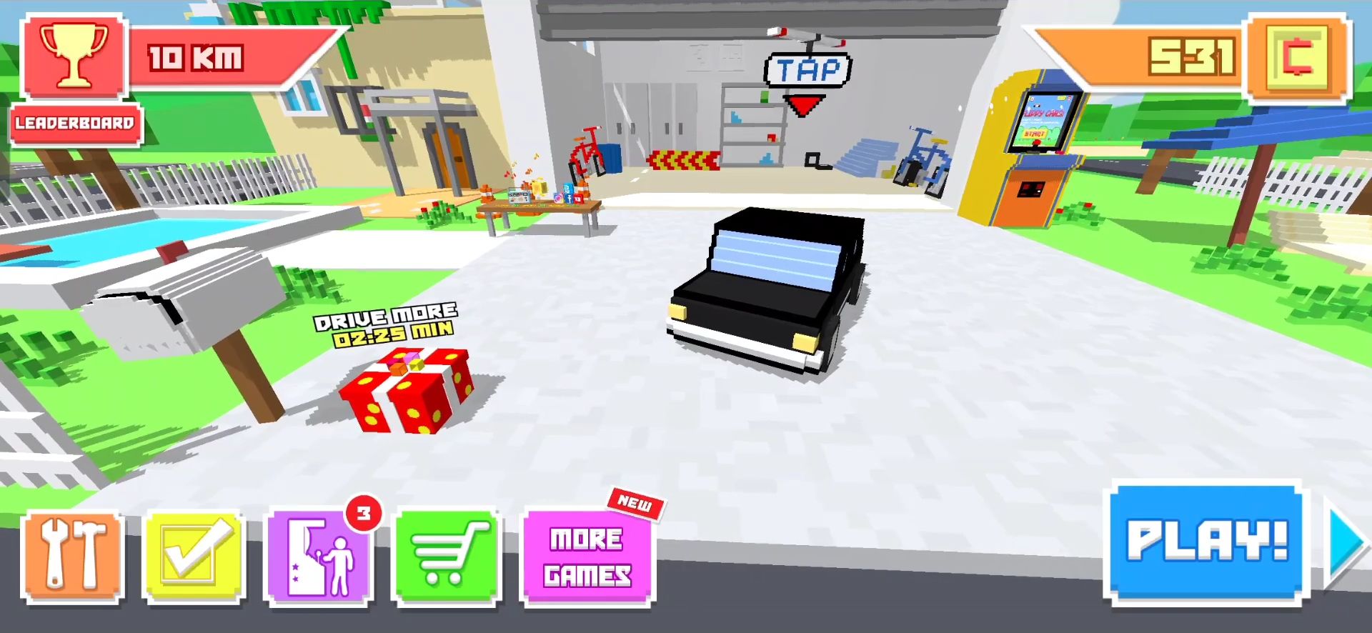 Ladda ner Crossy Brakes: Blocky Road Fun: Android Track racing spel till mobilen och surfplatta.