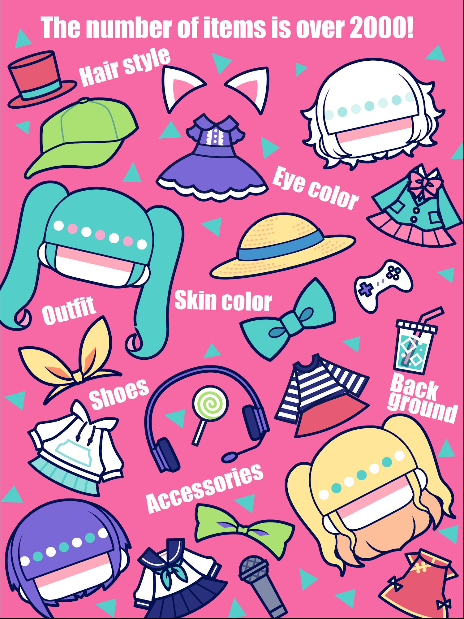 Ladda ner CustomTiyoko -Dress Up Game-: Android Anime spel till mobilen och surfplatta.