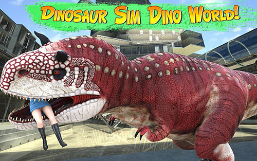 Ladda ner Dinosaur simulator 2: Dino city: Android Dinosaurs spel till mobilen och surfplatta.