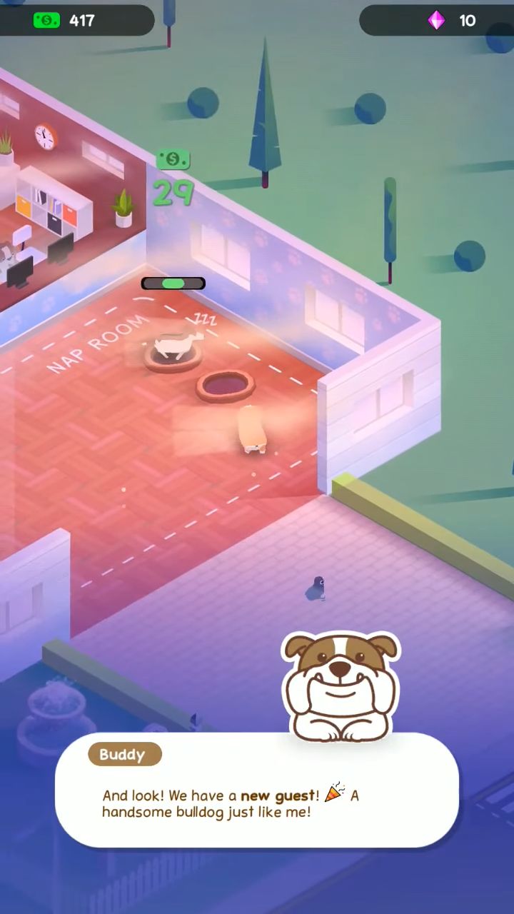 Ladda ner Dog Hotel Tycoon: Android Management spel till mobilen och surfplatta.