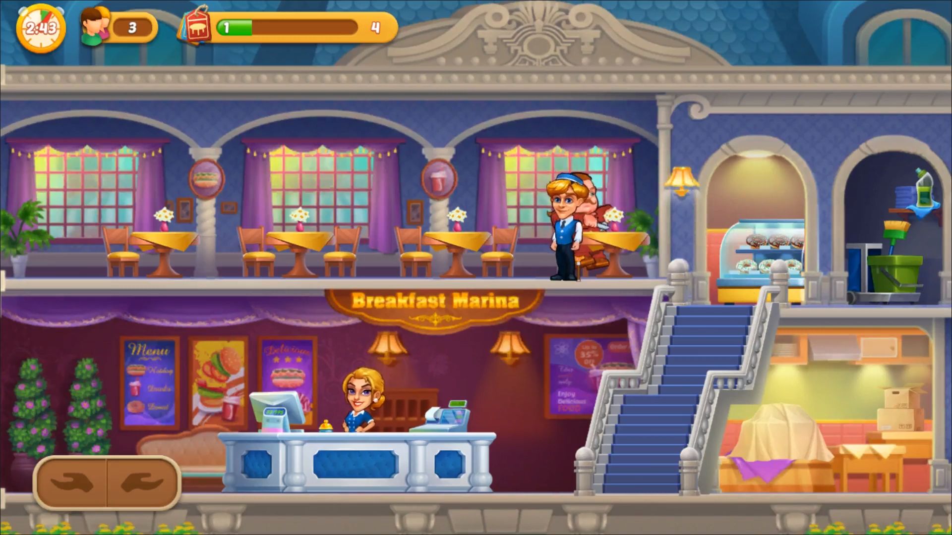 Ladda ner Dream Restaurant - Hotel games: Android Management spel till mobilen och surfplatta.