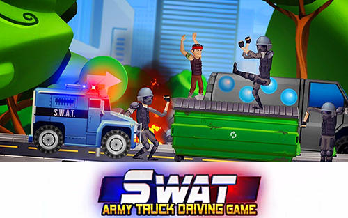 Ladda ner Elite SWAT car racing: Army truck driving game: Android Hill racing spel till mobilen och surfplatta.
