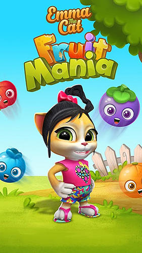 Ladda ner Emma the cat: Fruit mania: Android Match 3 spel till mobilen och surfplatta.