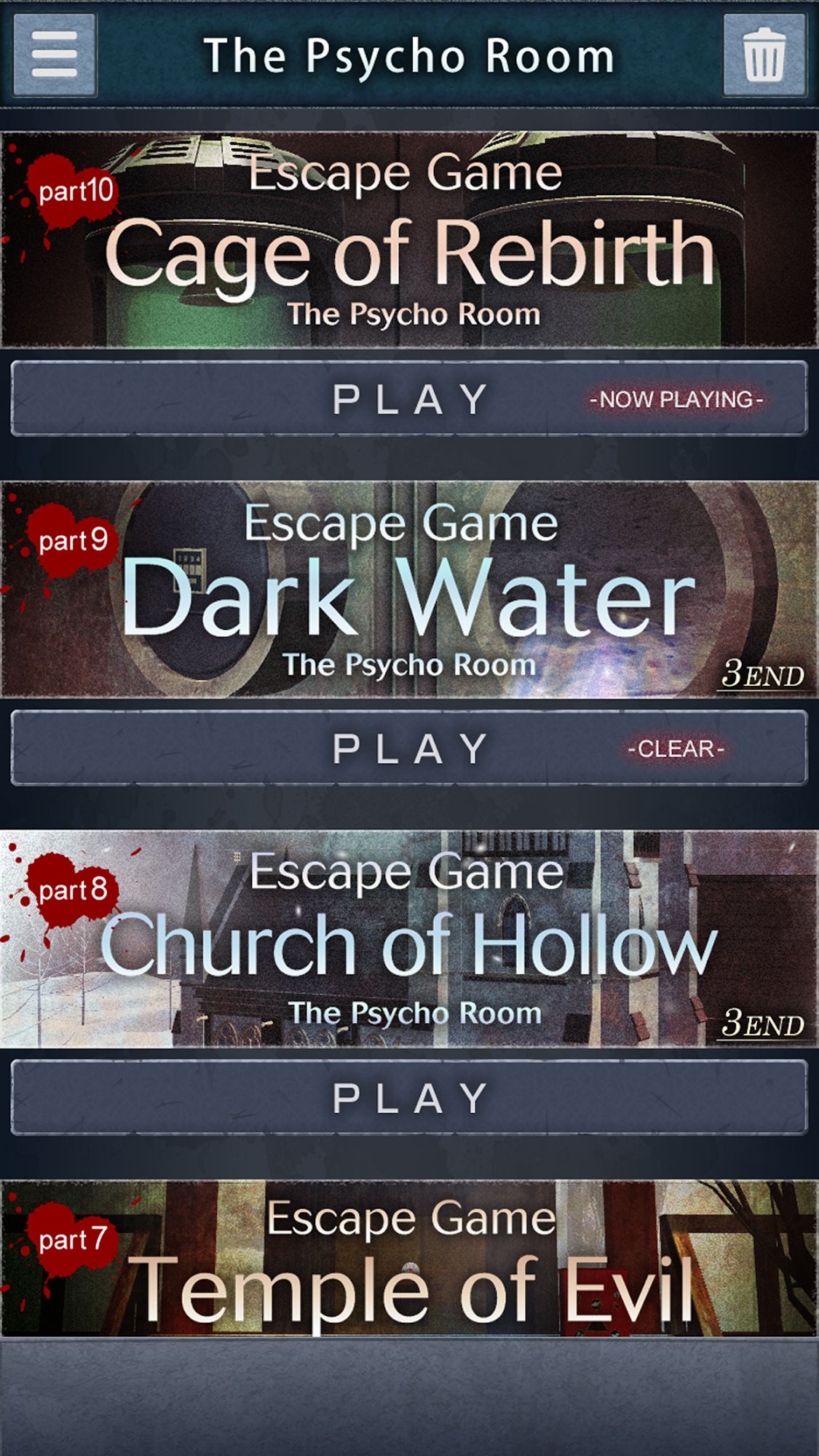 Ladda ner Escape Game - The Psycho Room: Android Äventyrsspel spel till mobilen och surfplatta.