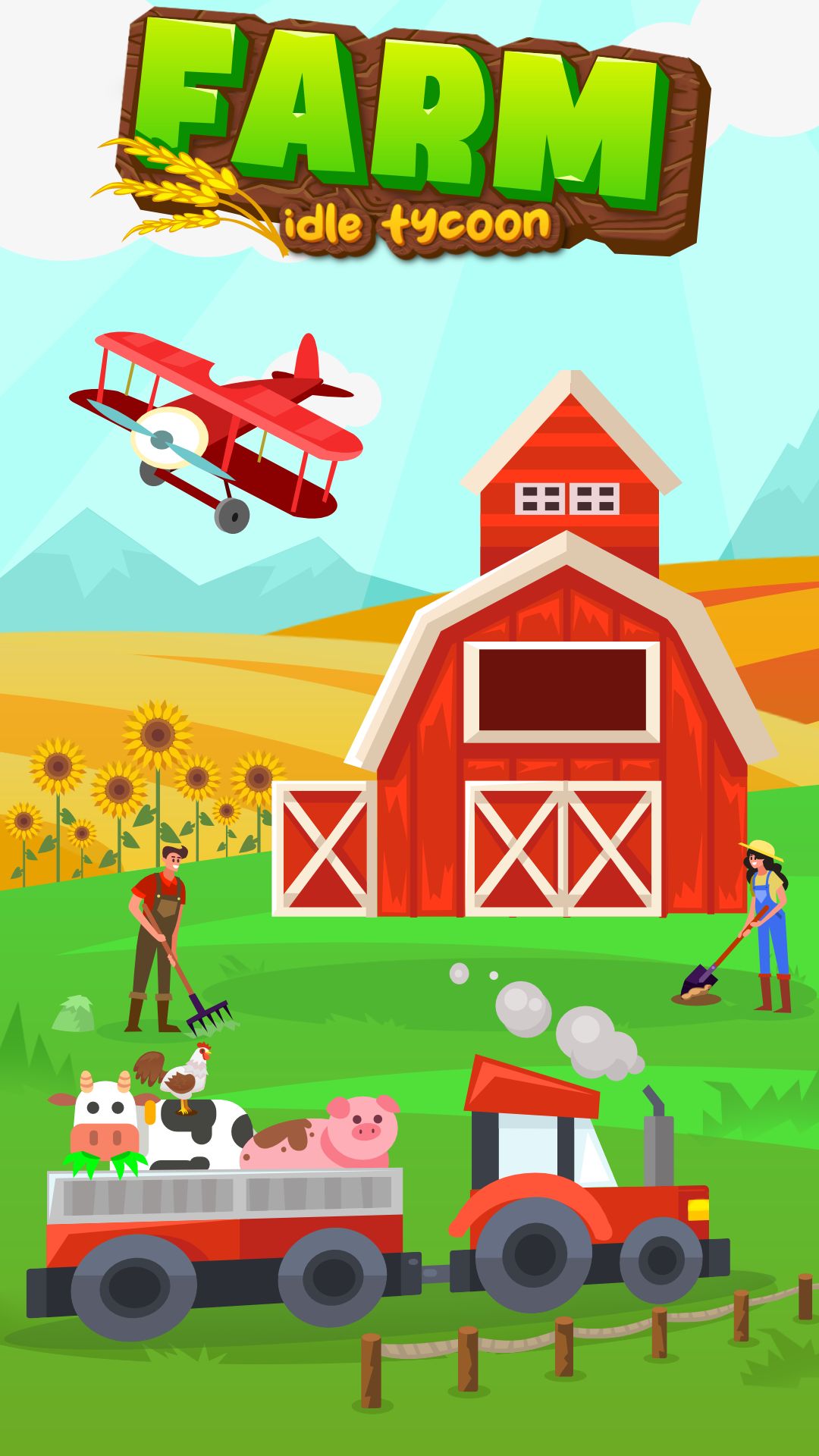Ladda ner Farm: Idle Empire Tycoon: Android Farming spel till mobilen och surfplatta.