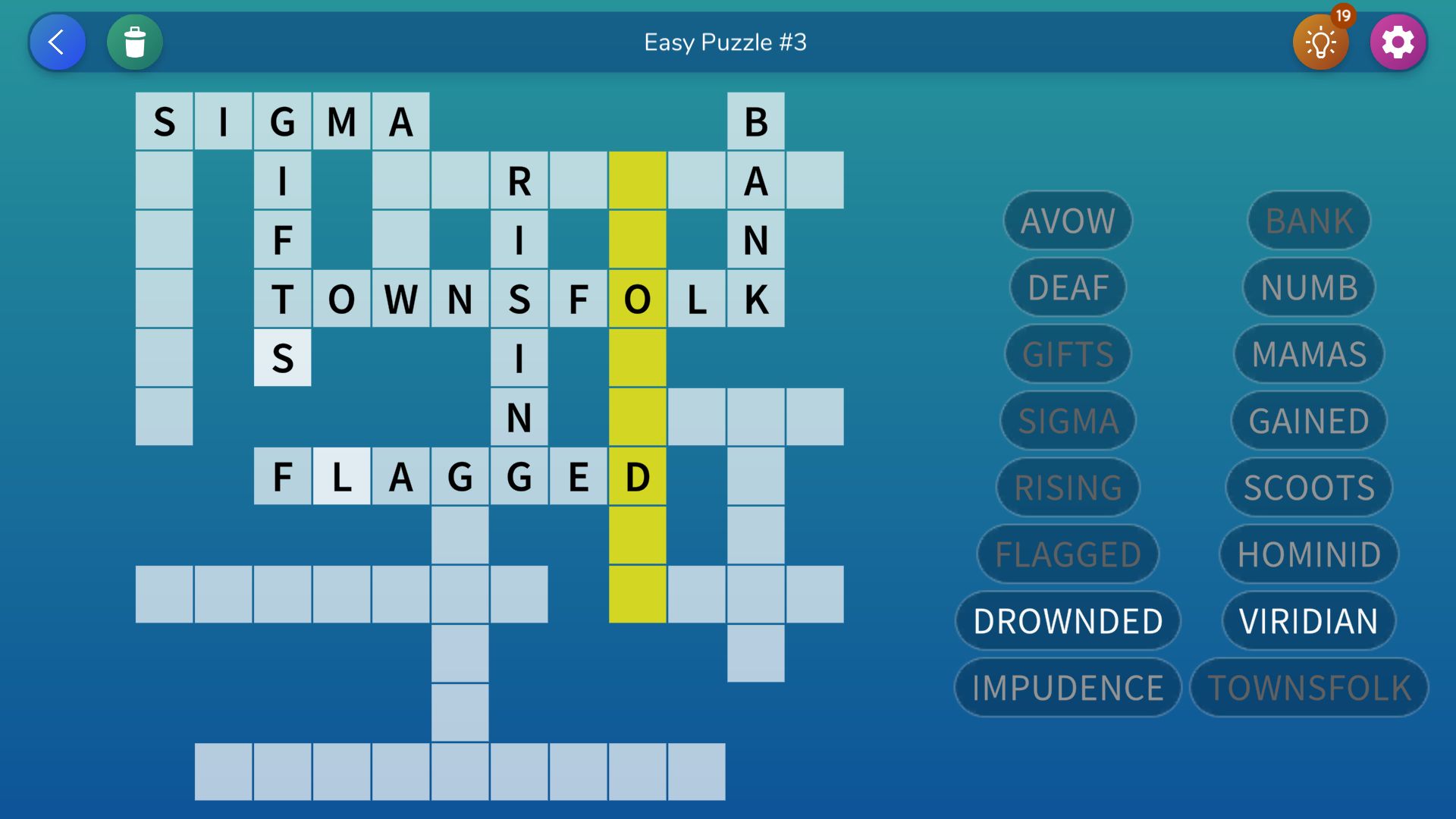 Ladda ner Fill-in Crosswords Unlimited: Android Word and Crossword Puzzles spel till mobilen och surfplatta.