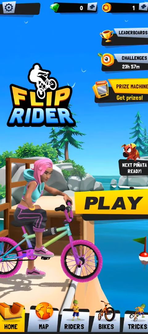 Ladda ner Flip Rider - BMX Tricks: Android Sportspel spel till mobilen och surfplatta.