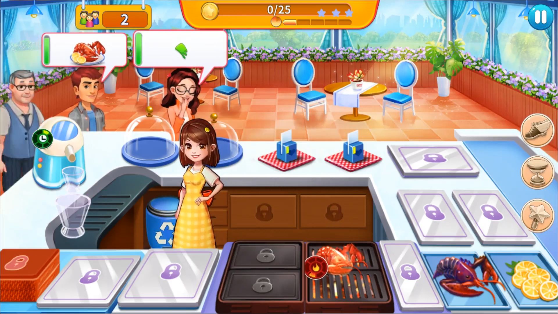 Ladda ner Food Tycoon Dash: Android For kids spel till mobilen och surfplatta.