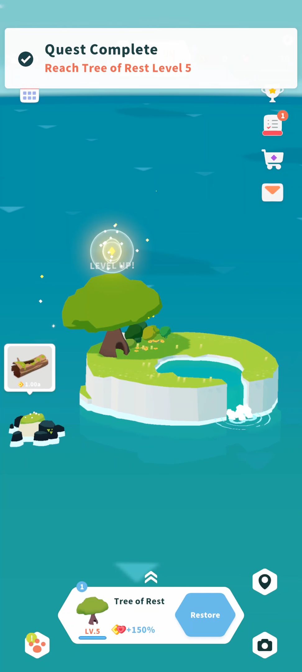 Ladda ner Forest Island : Relaxing Game: Android Clicker spel till mobilen och surfplatta.