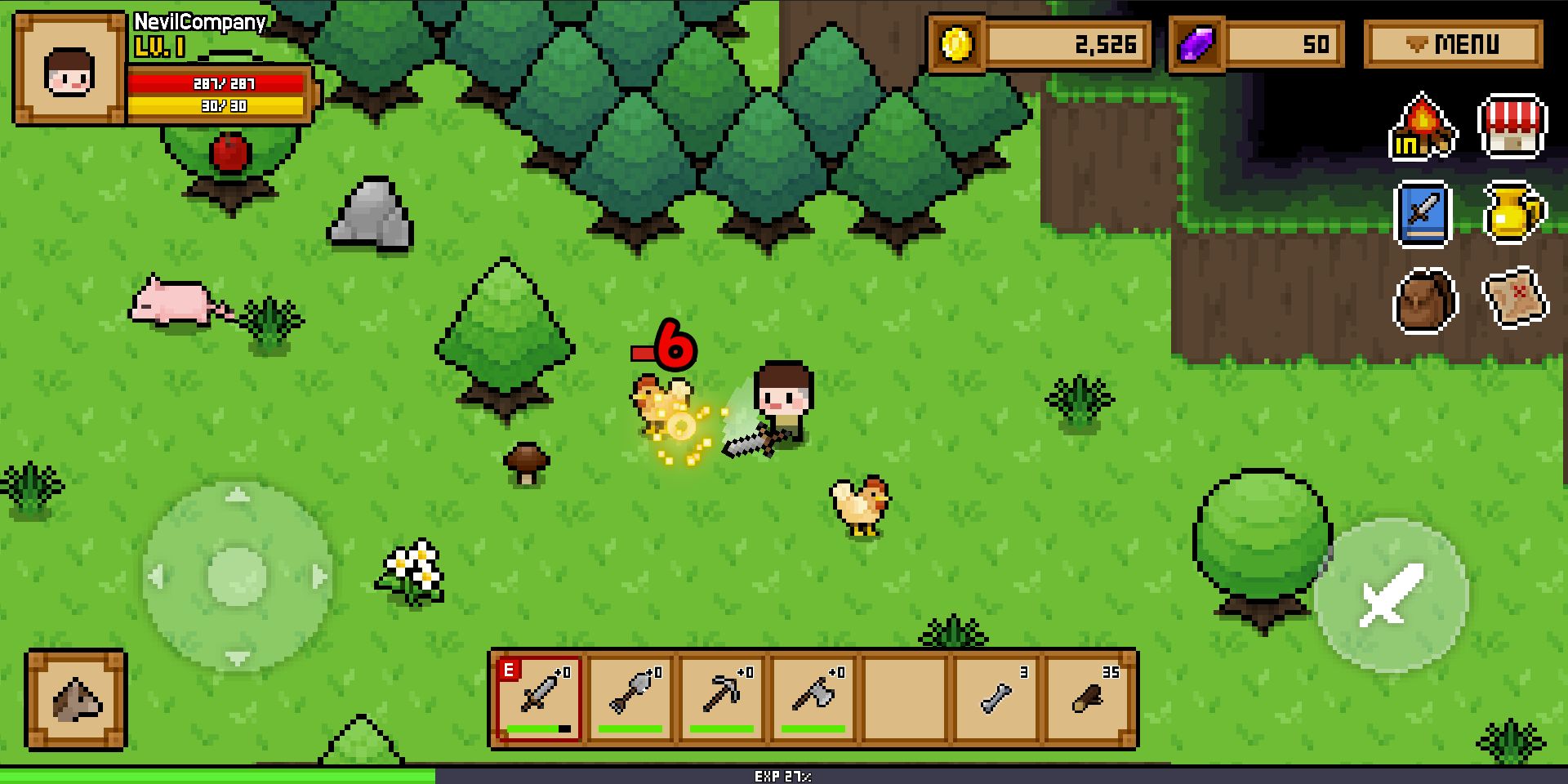 Ladda ner ForestCamp: Android RPG spel till mobilen och surfplatta.