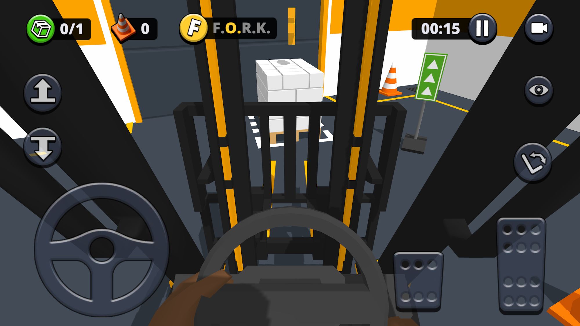 Ladda ner Forklift Extreme Simulator: Android Tractors spel till mobilen och surfplatta.