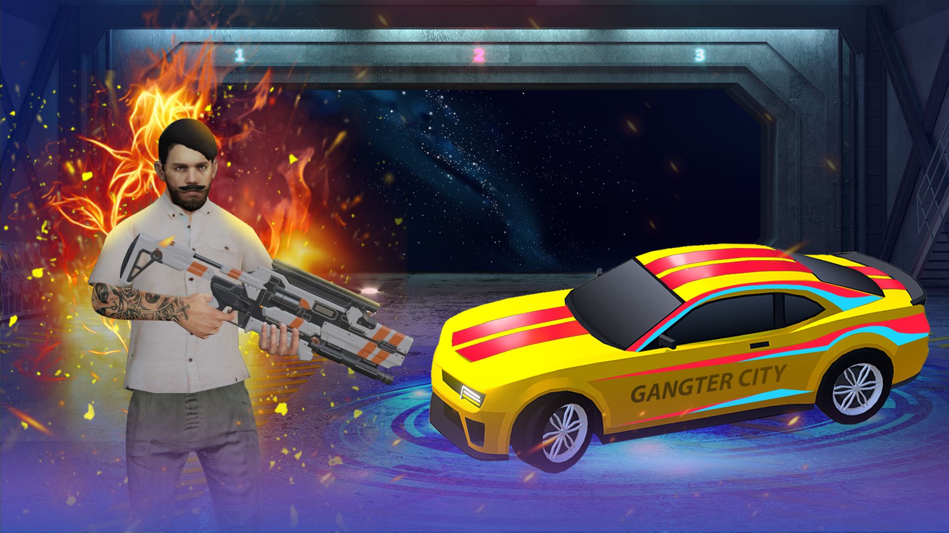 Ladda ner Gangster party: Gangland war: Android TPS (Third-person shooter) spel till mobilen och surfplatta.