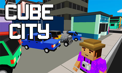 Ladda ner Grand cube city: Sandbox life simulator: Android Action spel till mobilen och surfplatta.