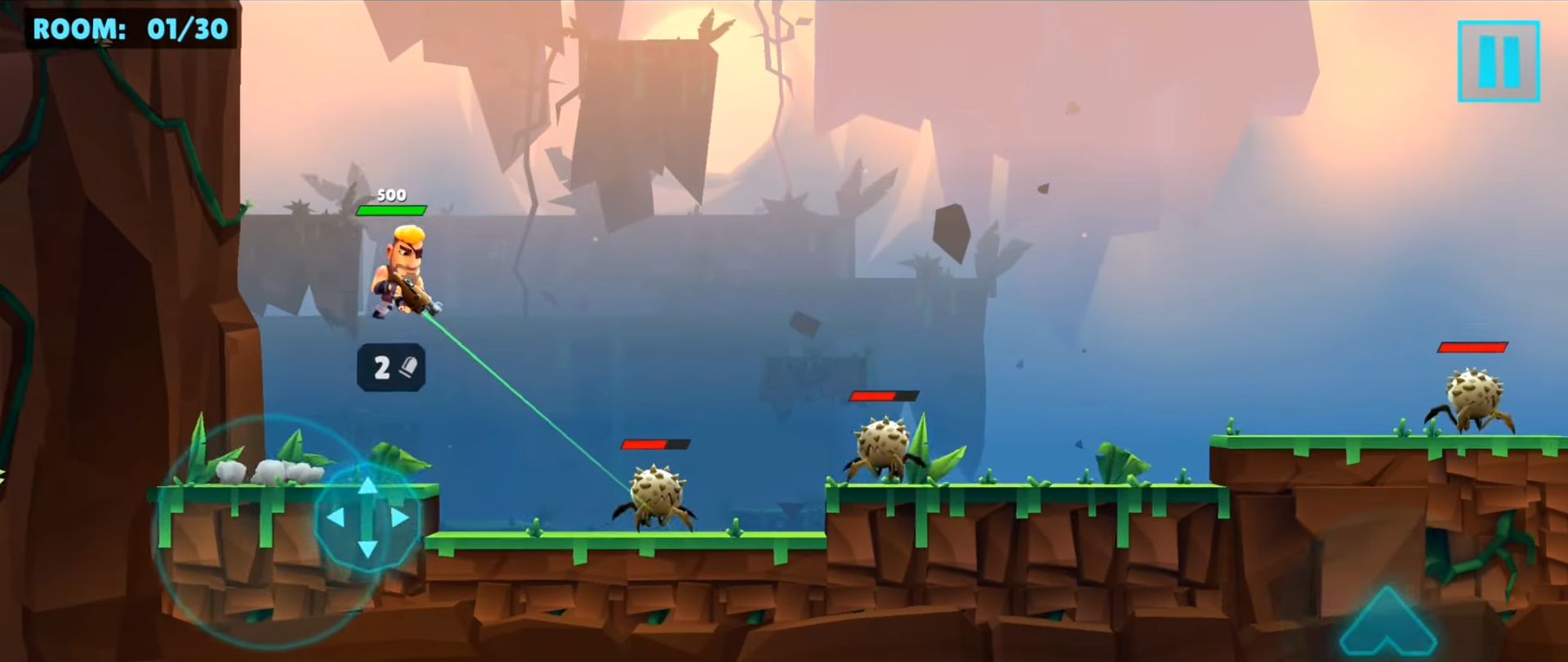 Ladda ner Gun Fungus: Android Platformer spel till mobilen och surfplatta.