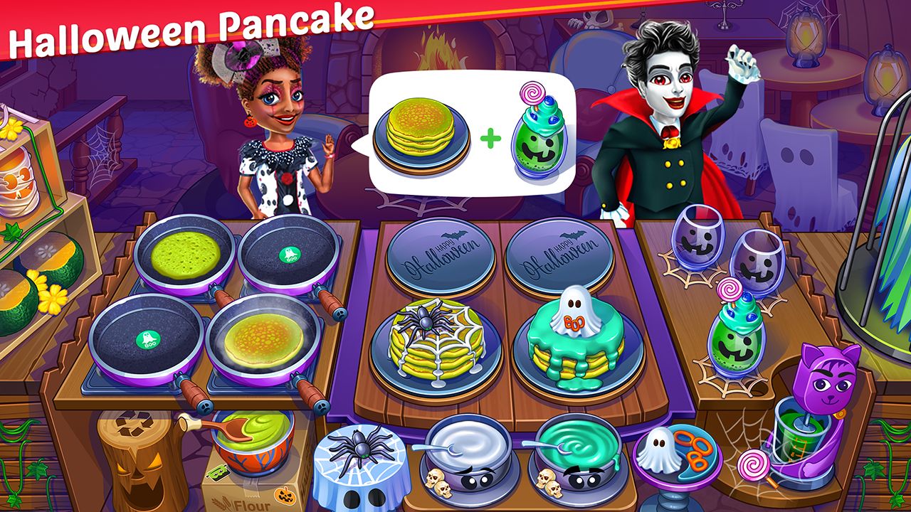 Ladda ner Halloween Cooking Games: Android Cooking spel till mobilen och surfplatta.