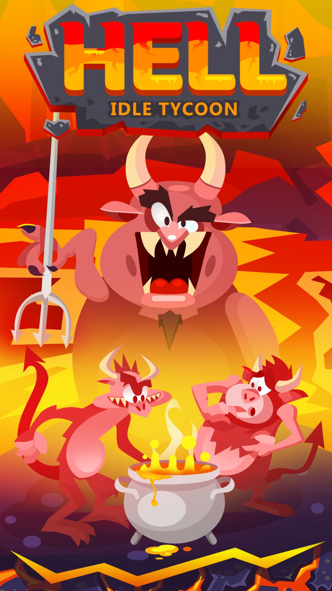 Ladda ner Hell: Idle Evil Tycoon Sim: Android Management spel till mobilen och surfplatta.