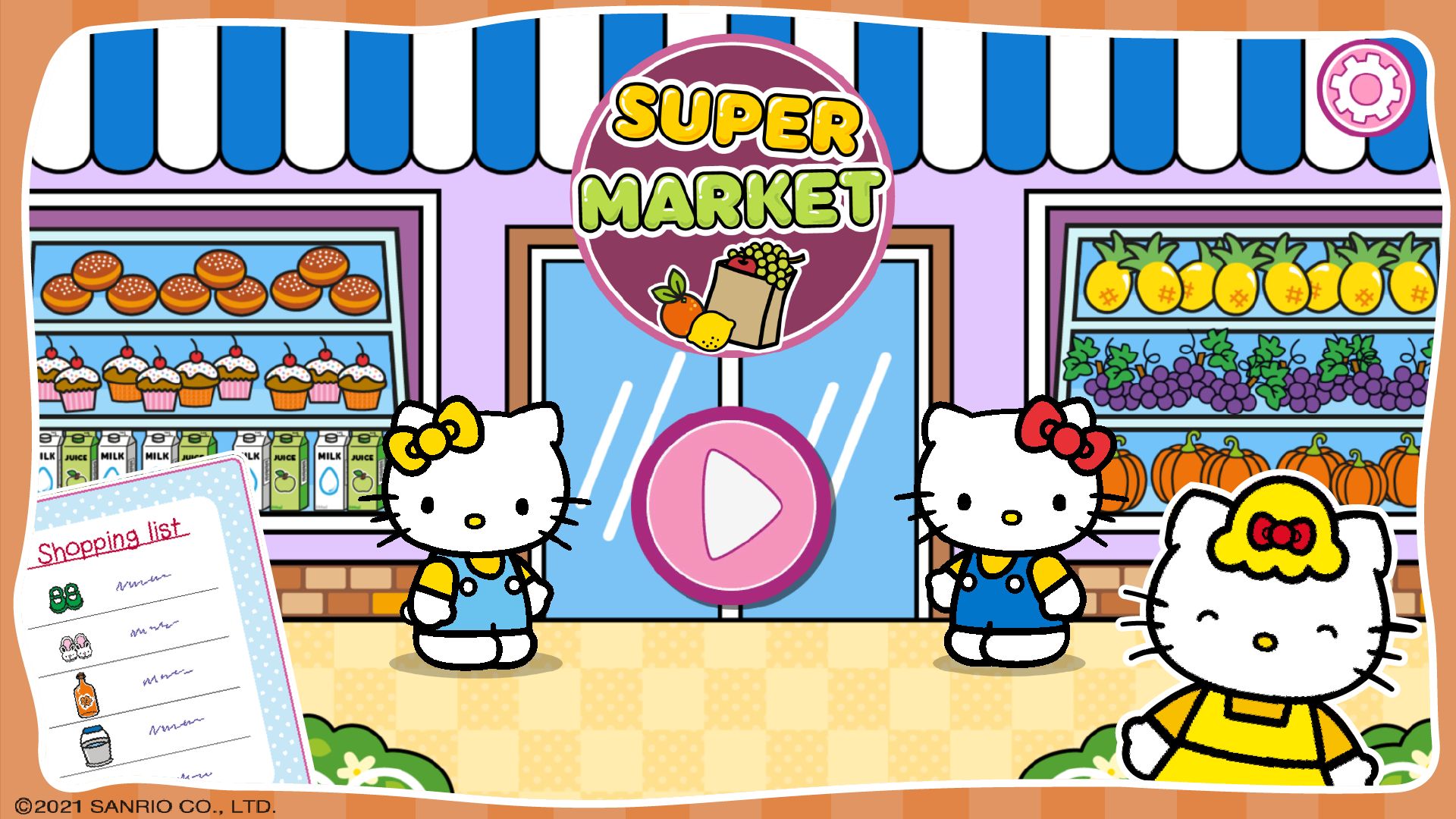 Ladda ner Hello Kitty: Kids Supermarket: Android By animated movies spel till mobilen och surfplatta.