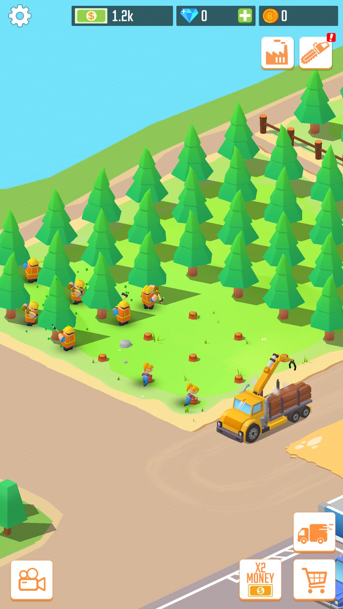 Ladda ner Idle Lumber Empire: Android Easy spel till mobilen och surfplatta.