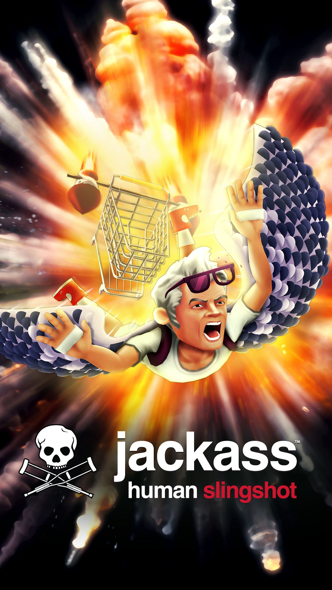 Ladda ner Jackass Human Slingshot: Android  spel till mobilen och surfplatta.