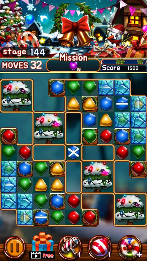 Ladda ner Jewel Snow Puzzle: Android Match 3 spel till mobilen och surfplatta.