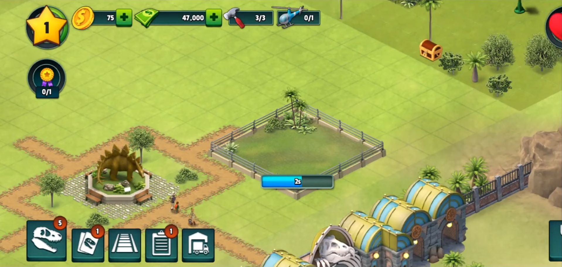 Ladda ner Jurassic Dinosaur: Park Game: Android Strategispel spel till mobilen och surfplatta.