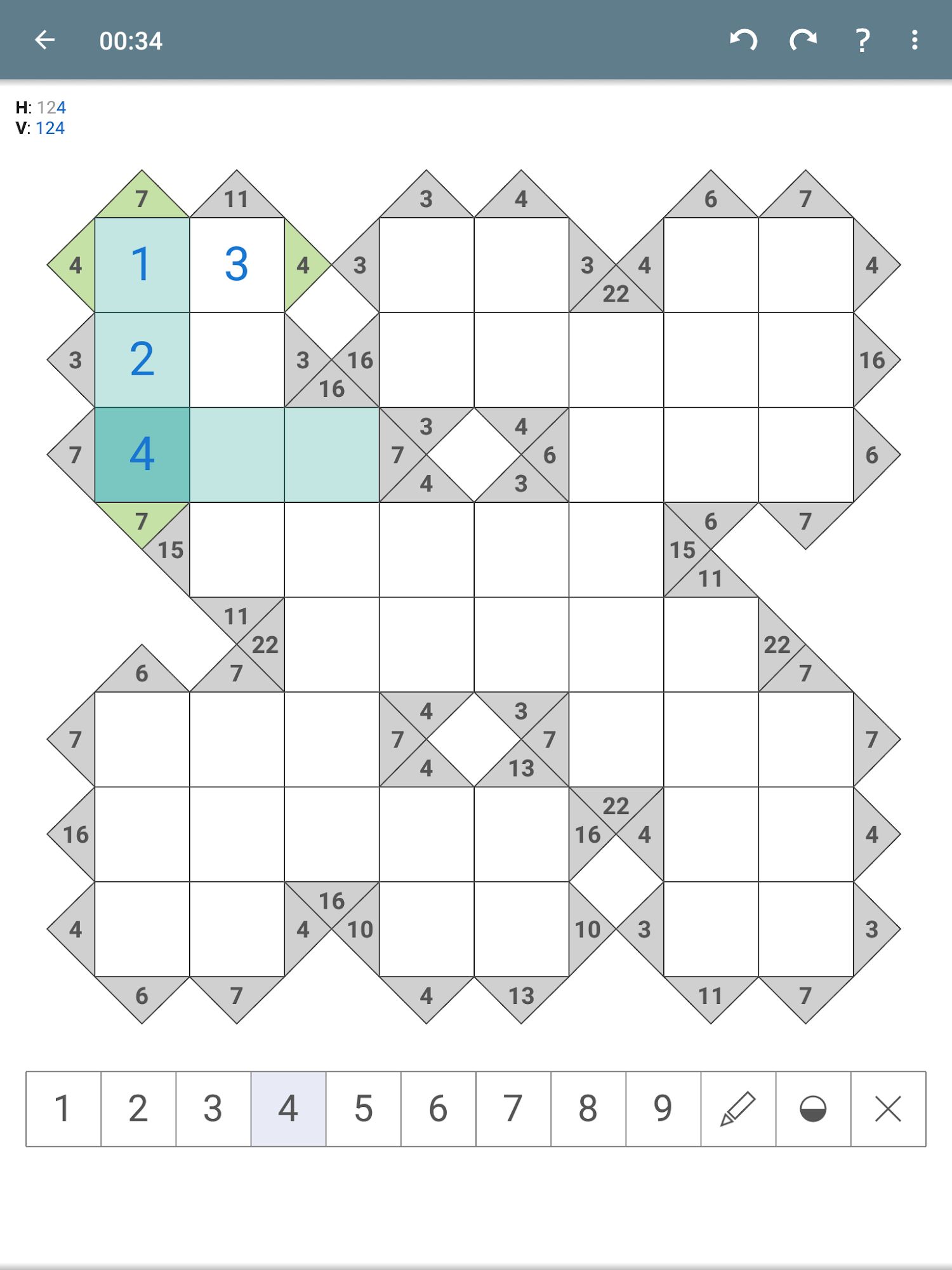 Ladda ner Kakuro (Cross Sums) - Classic Puzzle Game: Android Logikspel spel till mobilen och surfplatta.