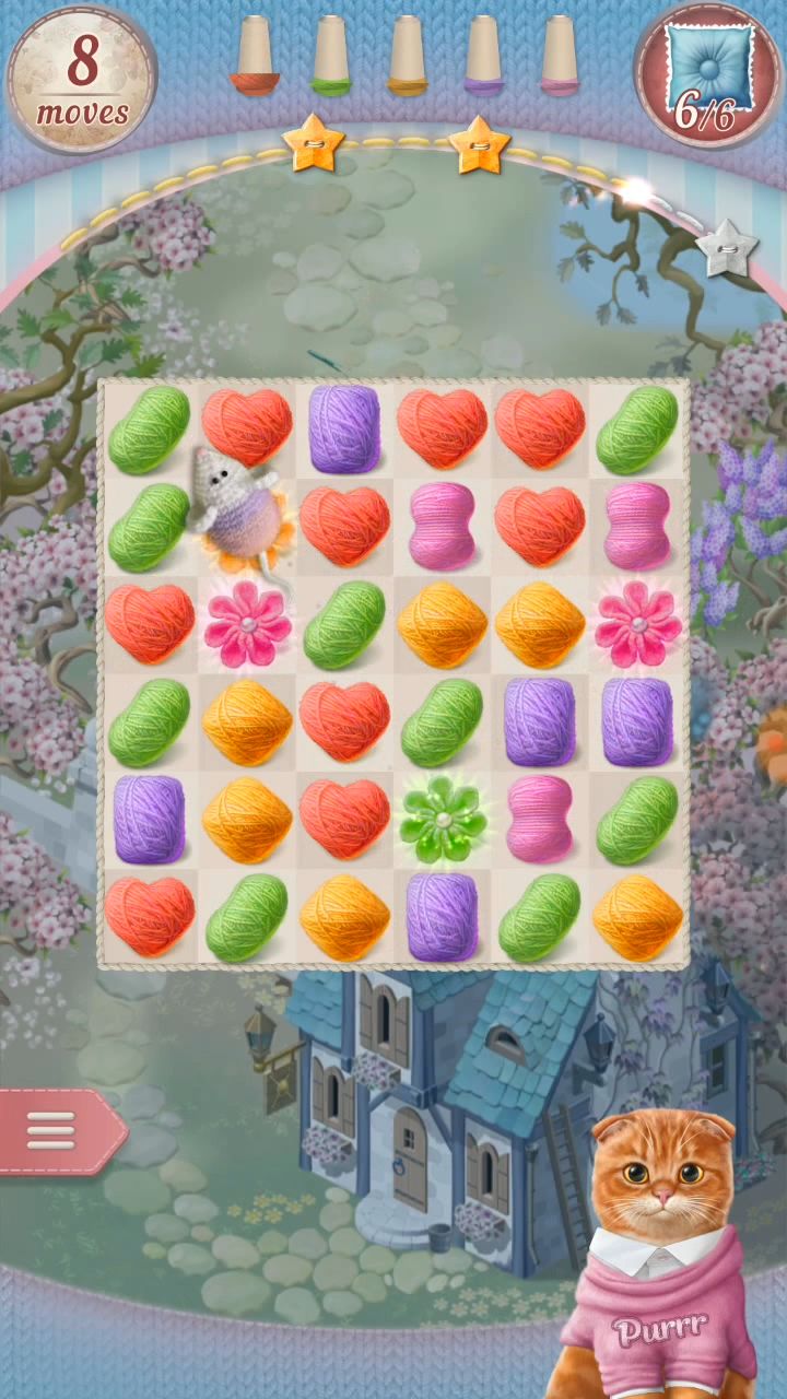 Ladda ner Knittens: Match 3 Puzzle: Android Logikspel spel till mobilen och surfplatta.
