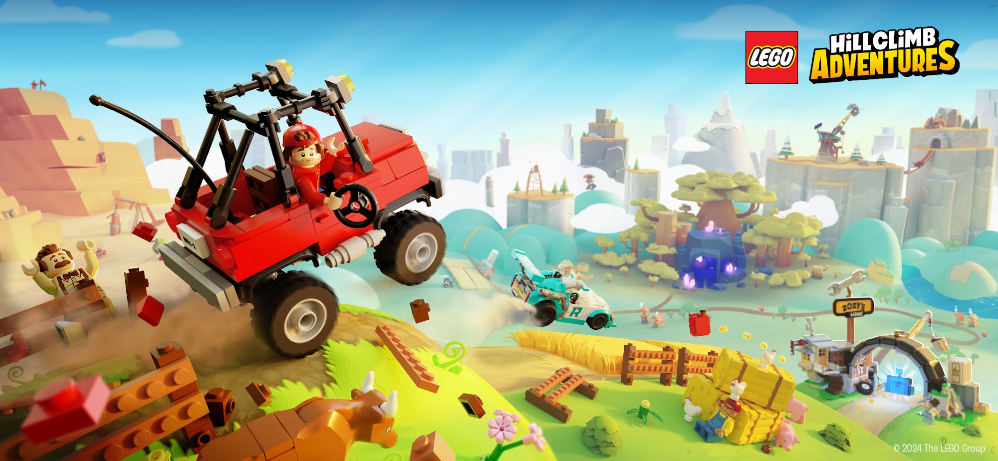 Ladda ner LEGO® Hill Climb Adventures: Android Racing spel till mobilen och surfplatta.